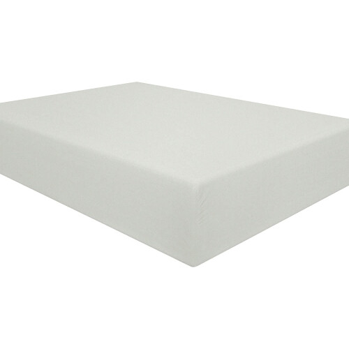 Drap-housse Queen en microfibre brossée, poches profondes, gris clair