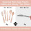 Rose Gold Plastic Silverware Set 180 pcs (60 Forks 60 7