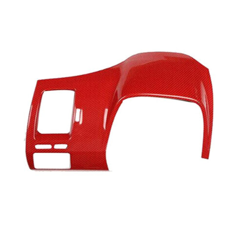 For  8Th  2004-2009 Red Carbon Fiber Instrument Panel Frame Cover Trim 1