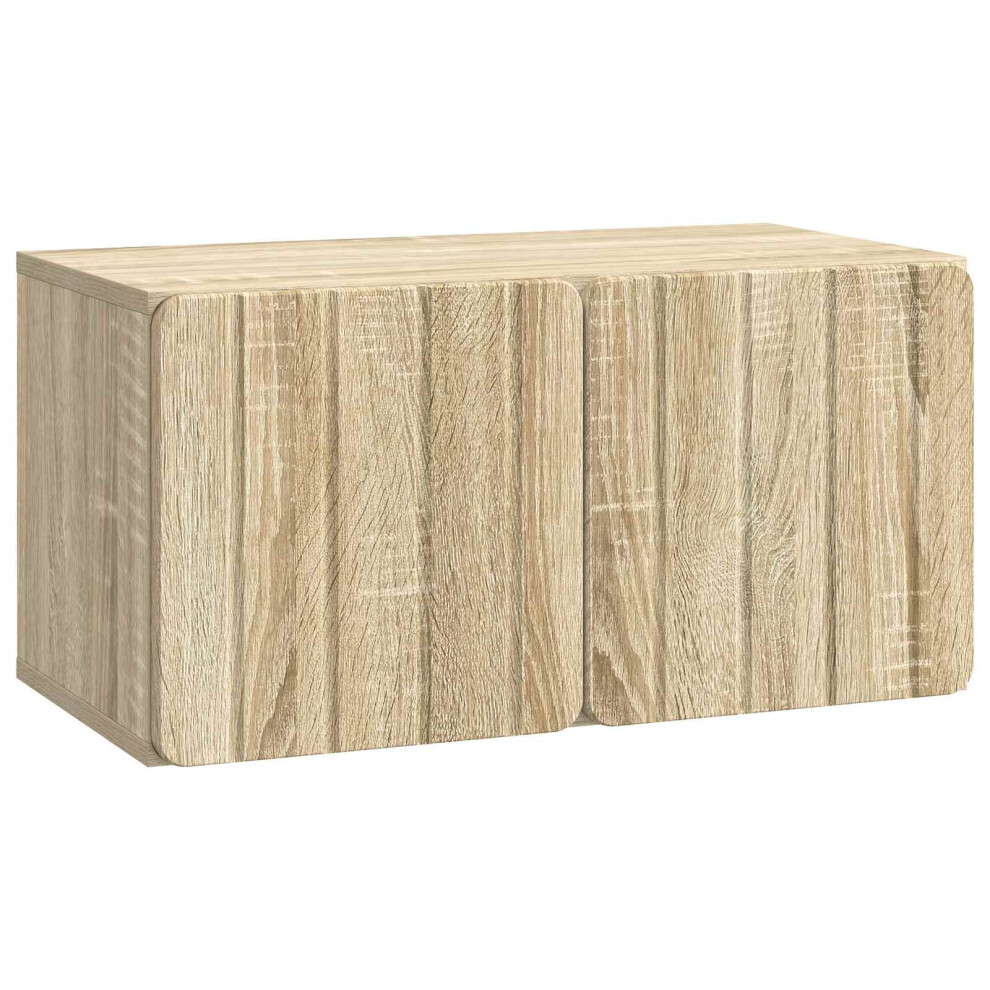 Vidaxl Wall-Mounted Tv Cabinet Sonoma Oak 59.5 X 31 X 30 Cm