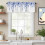 Blue Eucalyptus Valance Rod Pocket 54x18in 2