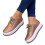 Dame Platform Sneakers Rund Tå Rosaguld 1 Par 1