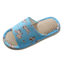 Pantuflas de algodón para niños pequeños, puntera abierta, talla 2