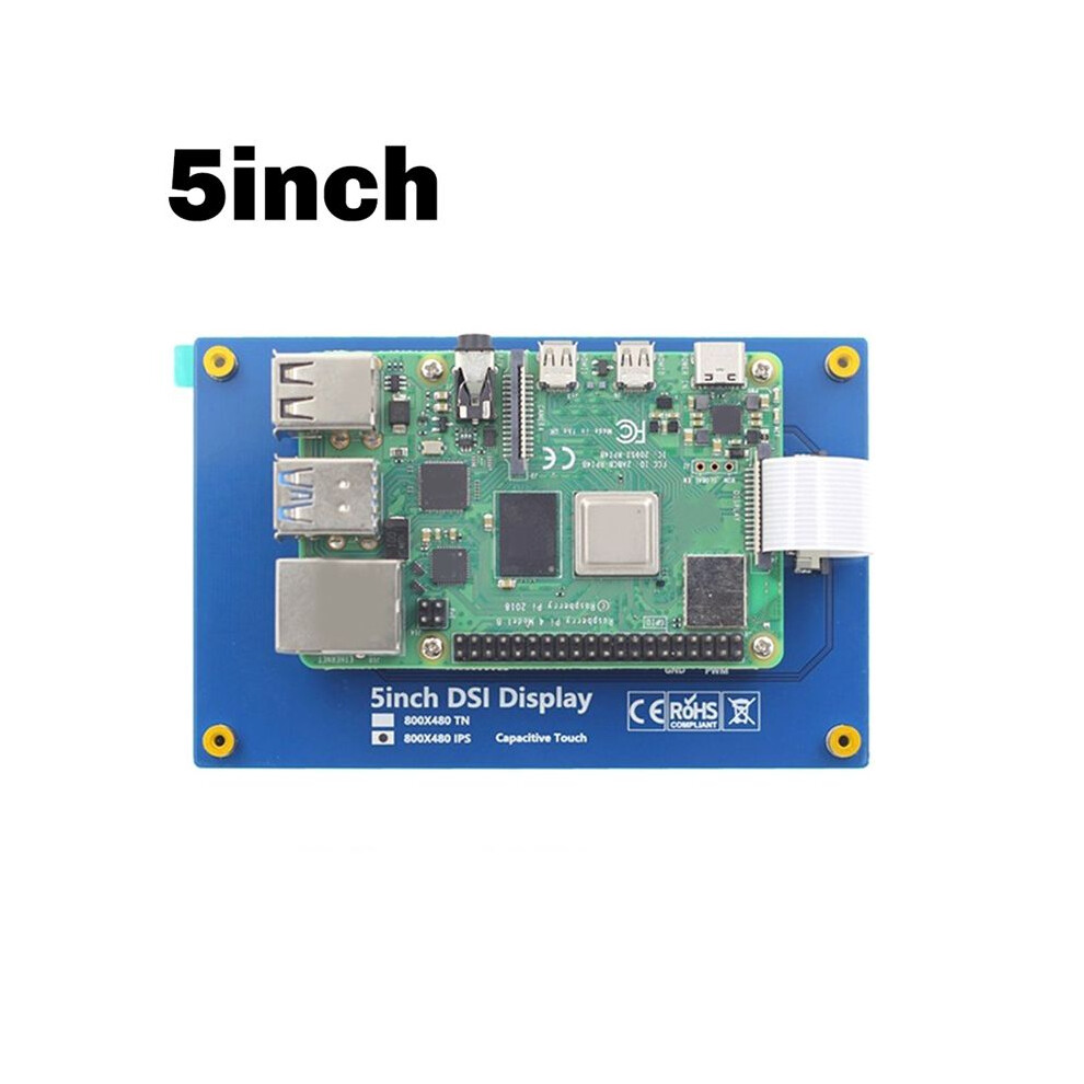 5 Inch QLED Display Interface Panel Multi-Point Touch for Raspberry Pi ...