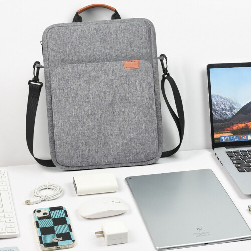 Custodia verticale per laptop da 13,3" per MacBook Air e Pro, nera. 2