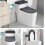 Happon toalettlock och tanklock set grått 2-pack 2