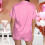 Damen-Seidenpyjama-Set, Kurzarm, Satin, 2-teilig 7