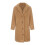 Γυναικείο παλτό shearling με μακριά μανίκια και εγκοπή στο πέτο από μαλλί 4