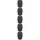 5Pièces Extension ABS Noir Support Stable 4