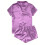 Dame satin pyjamassæt lilla medium 4