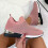 Women's Running Sandals Stretch Cloth Size 35 Pink 4
