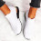 Women's Running Sandals Stretch Cloth Size 39 White 7