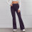 Paarse bootcut legging, slim fit, hoge taille 4