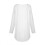Women's Long Sleeve Round Neck Tunic Top White S 5