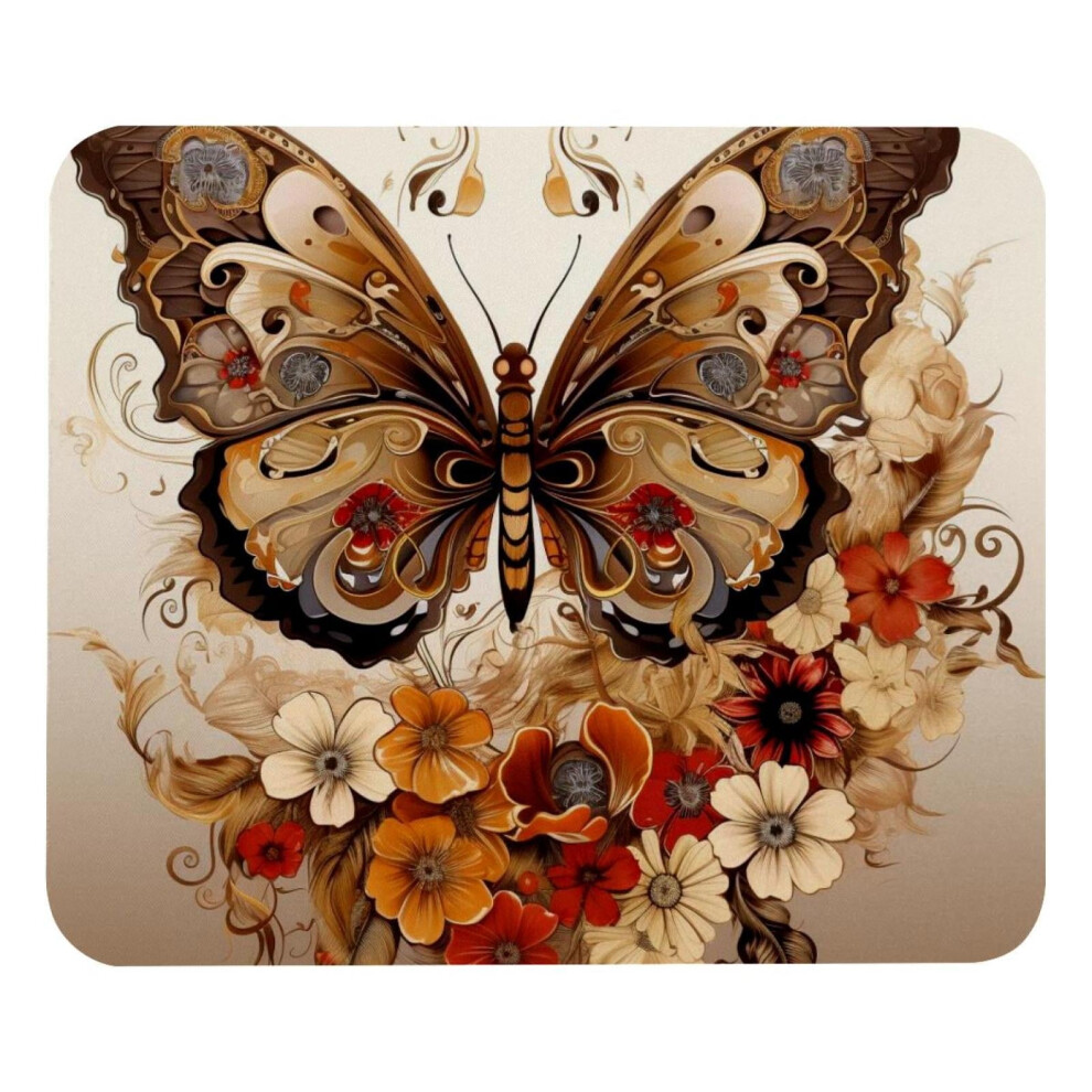 Butterfly Mouse Pad Wireless Rubber Base 9558830507714