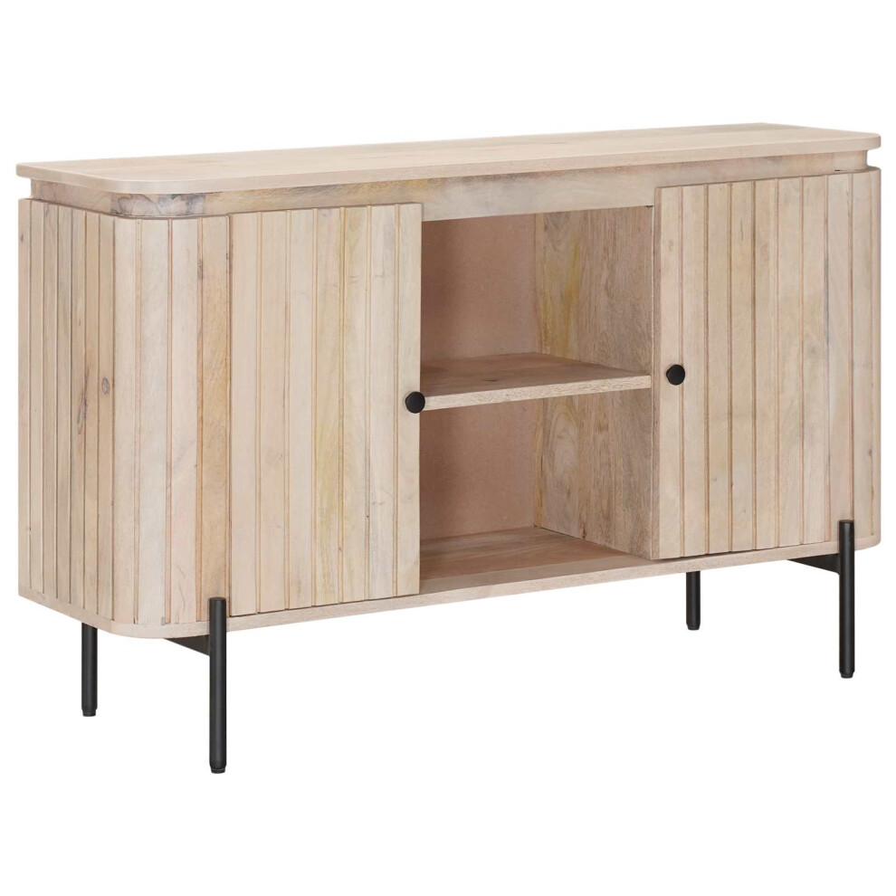 Vidaxl Sideboard 105 X 30 X 65 Cm Solid Mango Wood And Engineered Wood