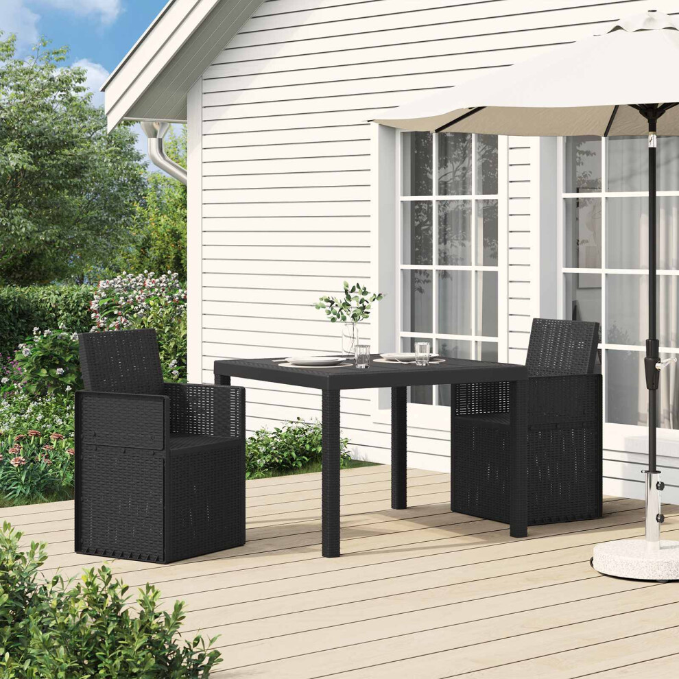 Vidaxl Garden Dining Chairs 2 Pcs Anthracite 53 X 47 X 88.5 Cm Pp