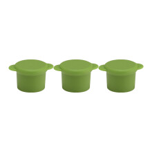 Lot de 3 bouchons de bouteille en silicone réutilisables et hermétiques
