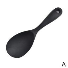 Colher de arroz em silicone de qualidade alimentar, resistente ao calor e antiaderente.