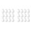24 Pack 3 Inch Easter Foam Egg White  Egg  Egg Foam Natural Polystyrene Egg Foam Handmade Egg 1