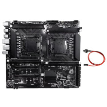 Placa Base X99 de Doble Socket LGA2011-3 con Dos Puertos Ethernet. Admite 8XDDR3 RAM. Admite CPU E5 2678 V3 y 2676 V3.