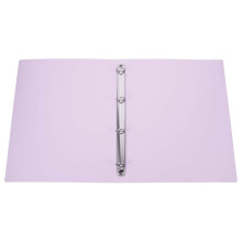 Caderno roxo recarregável com capa para fichário de 4 argolas tamanho A4