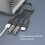 Cabo adaptador USB 2.0 com 4 portas para conectar celular e laptop. 8