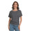 Top de manga corta estilo dolman con escote barco para mujer 4