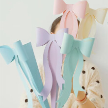 Boîte à fleurs en carton avec motif nœud papillon (5 pièces)