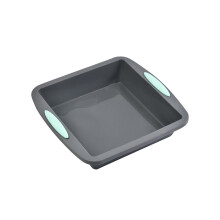 Tavă de copt din silicon, pătrată, antiaderentă, 26,4 x 24,7 cm