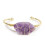Amethyst quartz wire wrap bracelet for women 1