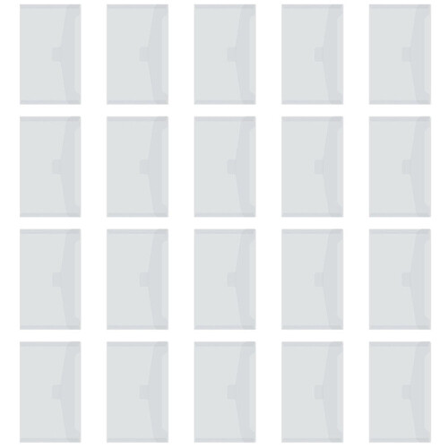 Málaí Stórála Eagraithe Fillteán Comhad PP Trédhearcach 35Pcs