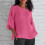 Camicia da donna oversize in cotone, maniche a 3/4, scollo rotondo, taglie S-5XL 2