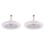 Ventilateur de plafond avec télécommande et éclairage E27Base (lot de 2) 1