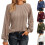 Damenbluse aus Spitze, Polyester, langärmelig, Rundhalsausschnitt 2