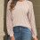Damenbluse aus Spitze, Polyester, langärmelig, Rundhalsausschnitt 6