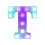 Lettre lumineuse LED YOBOLK avec télécommande, multicolore 1