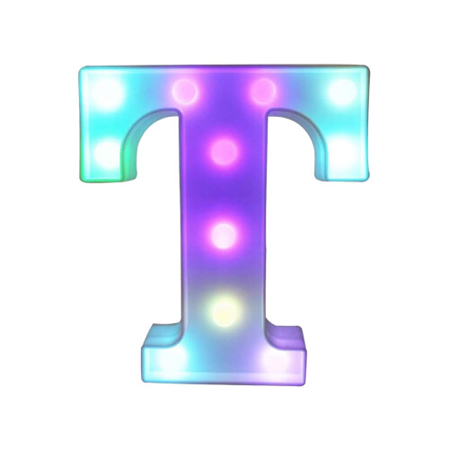 Lettre lumineuse LED YOBOLK avec télécommande, multicolore