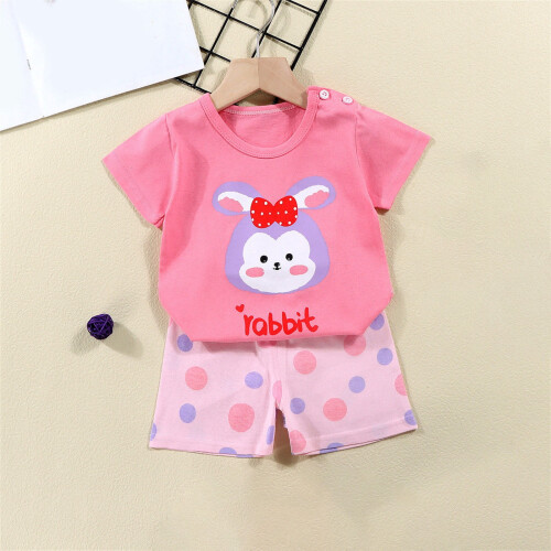 Ensemble d'été imprimé à manches courtes pour tout-petits (3M-6T) 1