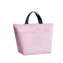 Sac à lunch isotherme rose portable en tissu Oxford imperméable