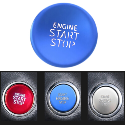 Car Engine Start-Stop Button Sticker One-Key Start Button Trim Sticker for  Tucson  2021 2022 Red 2
