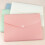 Plastic Felt A4 File Folder with 6 Compartments Pink 8
