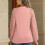 Damesblouse van kant, polyester, lange mouwen, ronde hals 6