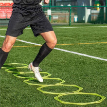 6 Pcs 40cm High Quality Octagonal Training Rings Football Basketball Training Speed Rings Polygonal Sports Jump Rings