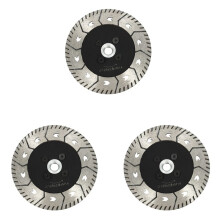 3 Stücke 125 x 2,8 mm M14 Doppel Seitiges Diamant Säge Blatt mit Scharfem Flansch Geschliffen