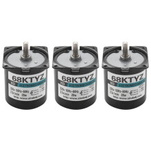 3Pcs 68Ktyz  Gear Motor Ac 220V 28W 2.5R/Min Large Torque Permanent Magnet Synchronous Gear Motor