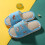 Pantuflas de algodón para niños pequeños, puntera abierta, talla 2 2