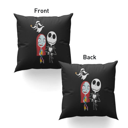 Μαξιλαροθήκη Nightmare Before Christmas 12x12 ιντσών τετράγωνη 1