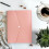 Plastic Felt A4 File Folder with 6 Compartments Pink 3