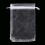 Organza gift bags white rectangle12x10cm 2